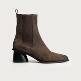 Vela Taupe Brown Suede