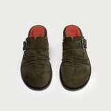 Tondra Khaki Green Suede