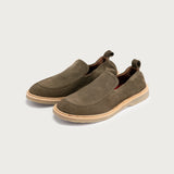 Aura Khaki Green Suede