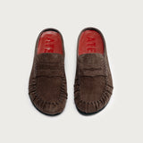 Elio Brown Suede