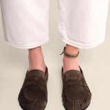 Elio Brown Suede
